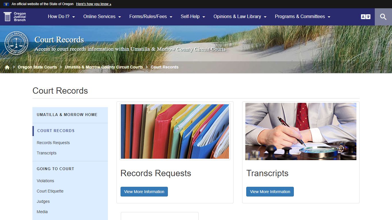 Oregon Judicial Department : Court Records : Court Records ...